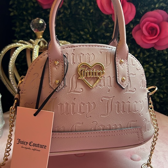 🩷🍒Juicy couture dusty blush pink mini bowler bag - Picture 7 of 7